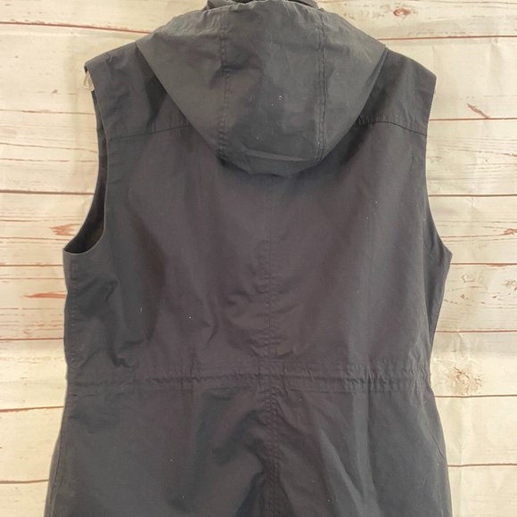 SOLD Howard Hanna Hooded Black Sleeveless Vest NWOT - Picture 8 of 9